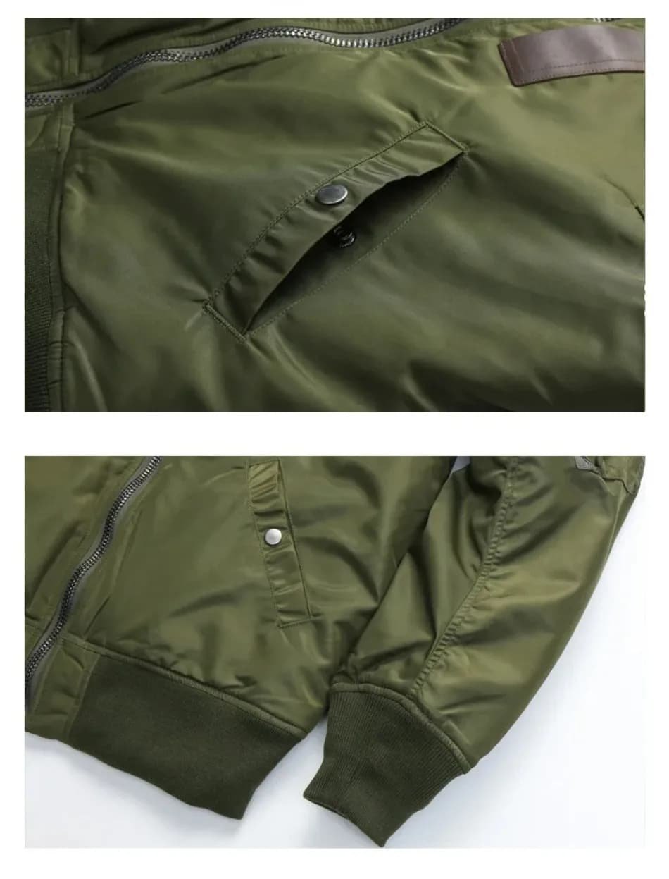 Męska kurtka bomber B-15 Vintage - obrazek 6