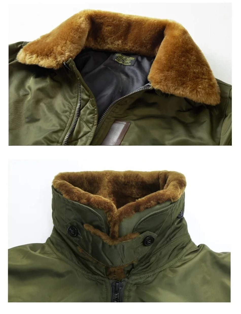 Męska kurtka bomber B-15 Vintage - obrazek 5
