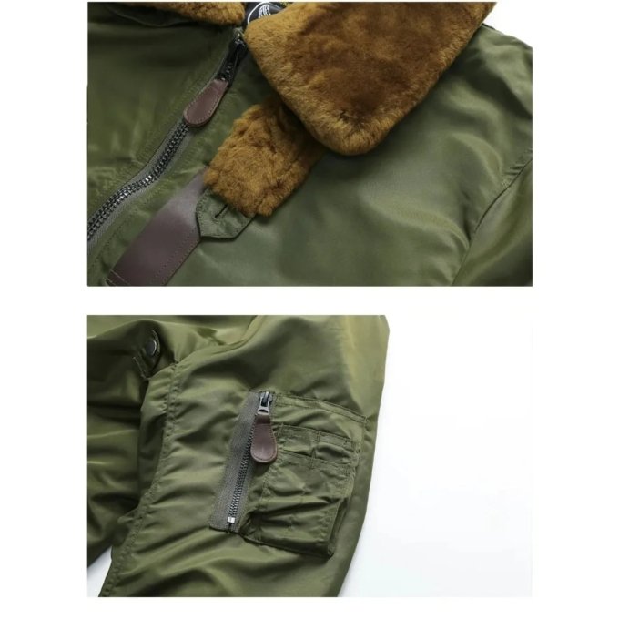 Męska kurtka bomber B-15 Vintage - obrazek 4