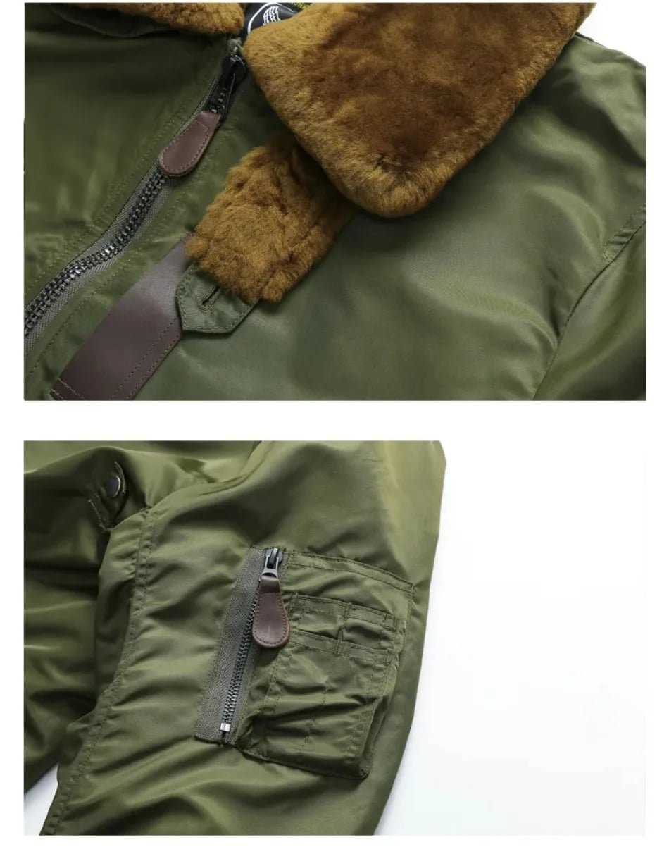 Męska kurtka bomber B-15 Vintage - obrazek 4