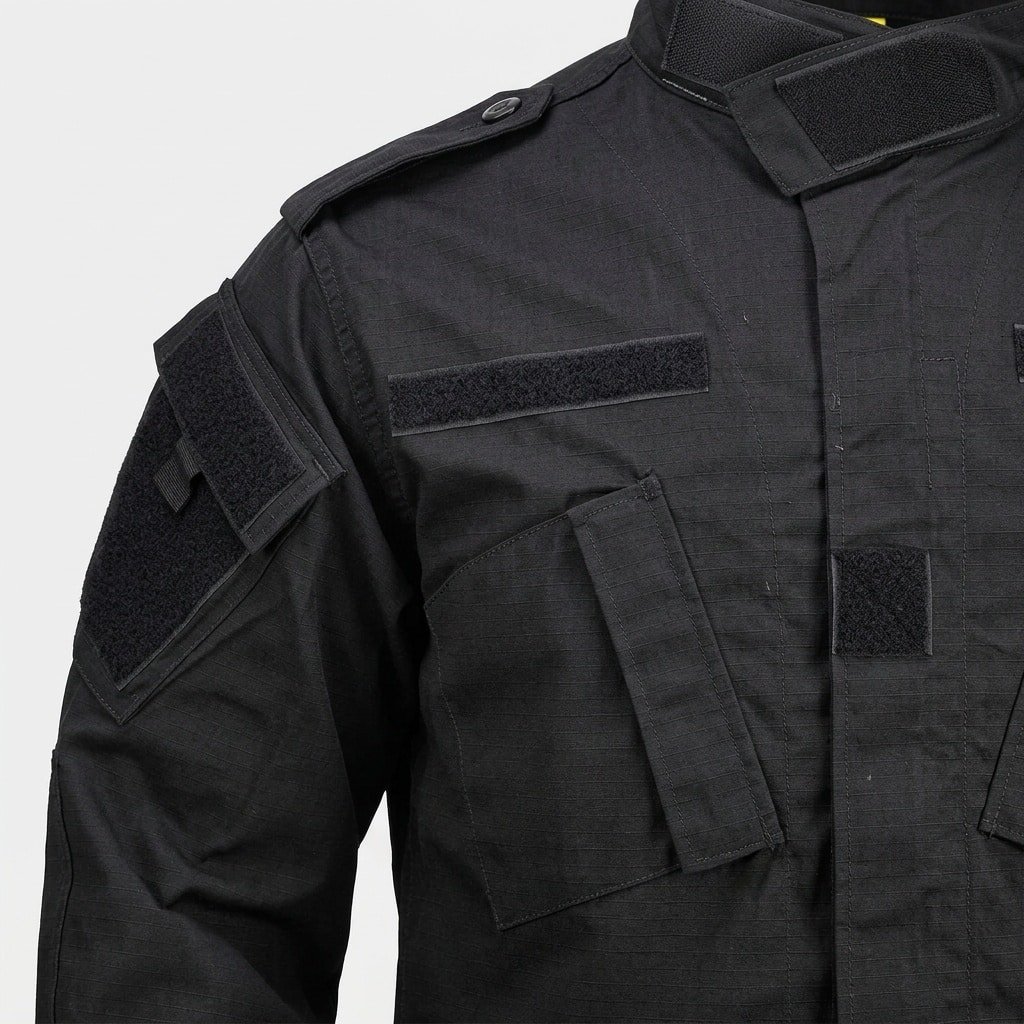 Black Military Combat Uniform