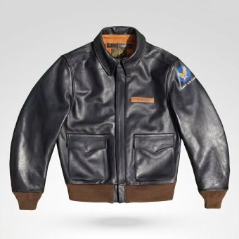 Kurtka lotnicza A2 Air Force Patch pomarańczowa podszewka
