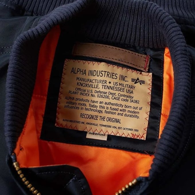 Kurtka lotnicza MA-1 bomber wojskowa granatowa - obrazek 5