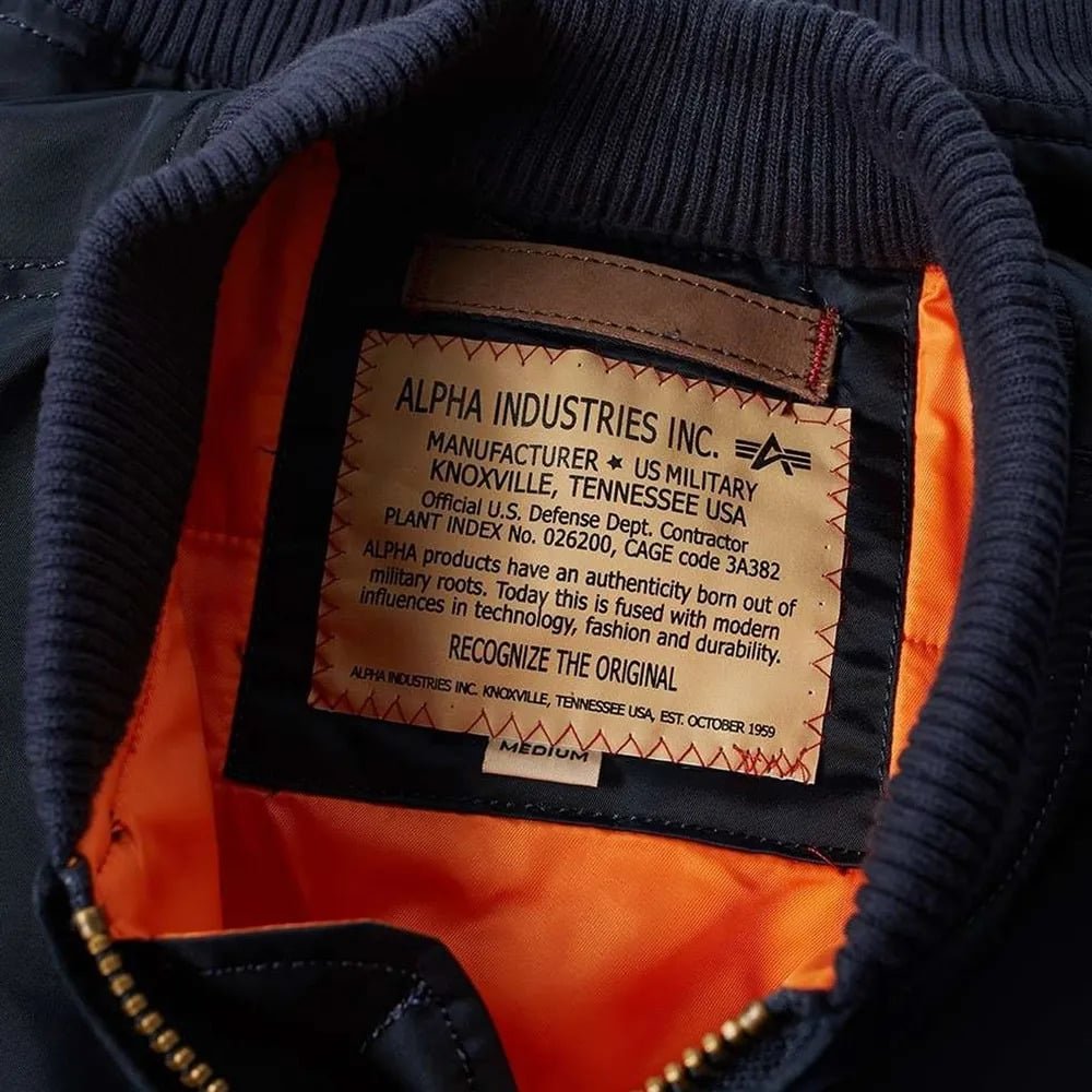 Kurtka lotnicza MA-1 bomber wojskowa granatowa - obrazek 5