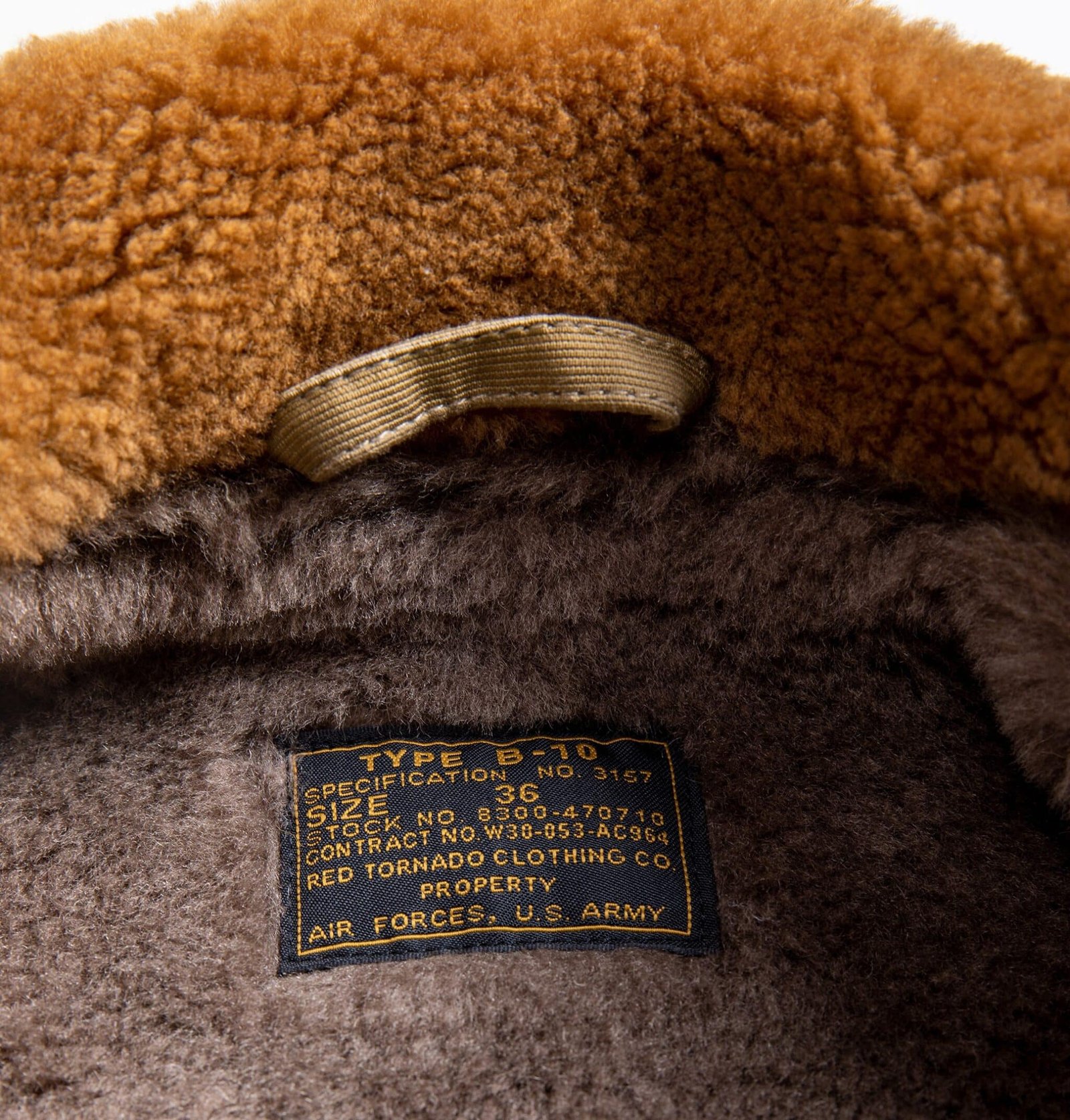 us vintage b10 red tornato jacket wool lining