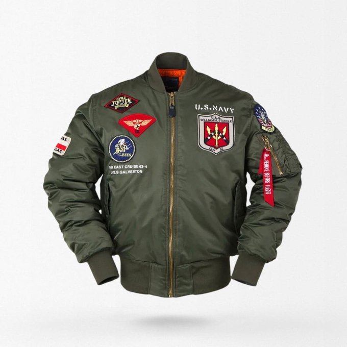 Wodoodporna kurtka bomber MA-1 vintage