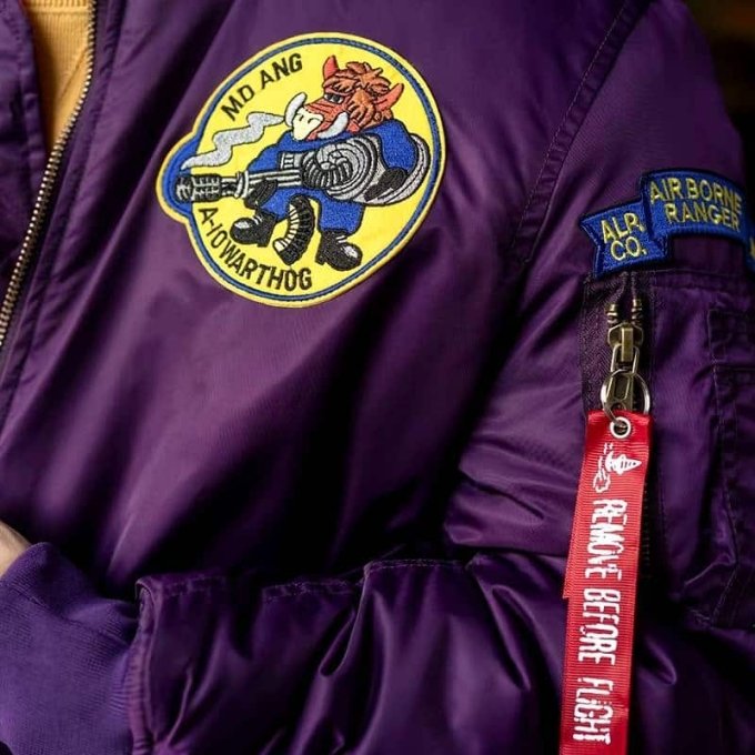 Vintage wojskowa kurtka bomber US Air Force - obrazek 5