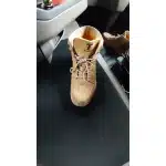 Wojskowe buty taktyczne khaki średniej wysokości ze stalowym noskiem photo review