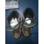 Brązowe wodoodporne zamszowe buty trekkingowe photo review