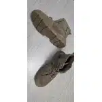 Wojskowe buty taktyczne khaki średniej wysokości ze stalowym noskiem photo review