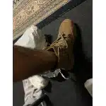 Wojskowe buty taktyczne khaki średniej wysokości ze stalowym noskiem photo review