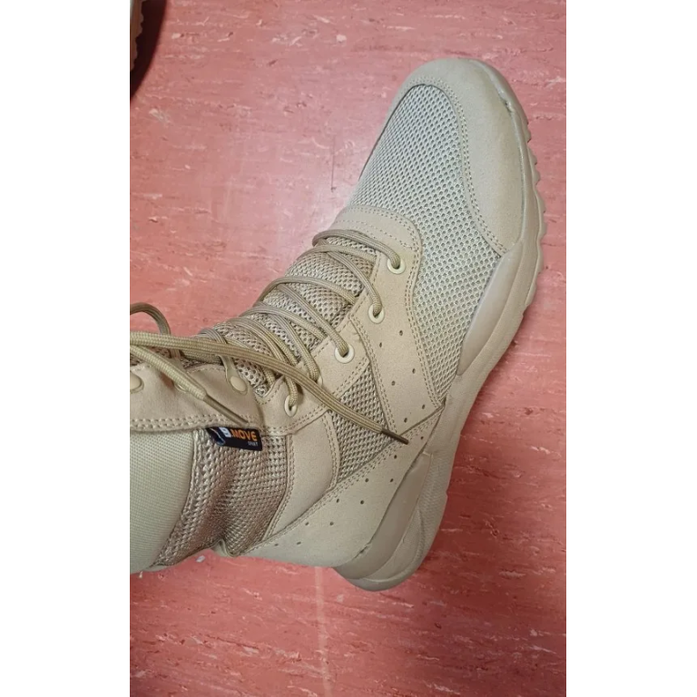 Oddychające buty taktyczne polowe piaskowe photo review