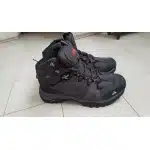 Wodoodporne zamszowe buty trekkingowe szare photo review