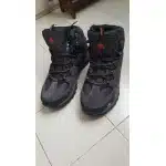 Wodoodporne zamszowe buty trekkingowe szare photo review