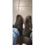 Czarne wodoodporne zamszowe buty trekkingowe photo review