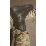 Czarne buty taktyczne z bocznym zamkiem i stalowym noskiem photo review