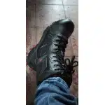 Czarne buty taktyczne z bocznym zamkiem i stalowym noskiem photo review