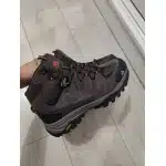 Wodoodporne zamszowe buty trekkingowe szare photo review