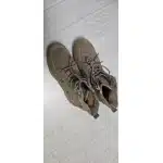 Wojskowe buty taktyczne khaki średniej wysokości ze stalowym noskiem photo review