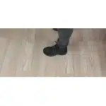 Czarne wodoodporne zamszowe buty trekkingowe photo review