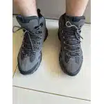 Buty trekkingowe zamszowe wodoodporne szare photo review