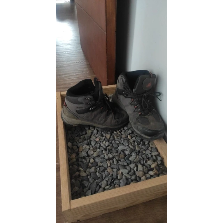 Wodoodporne zamszowe buty trekkingowe szare photo review