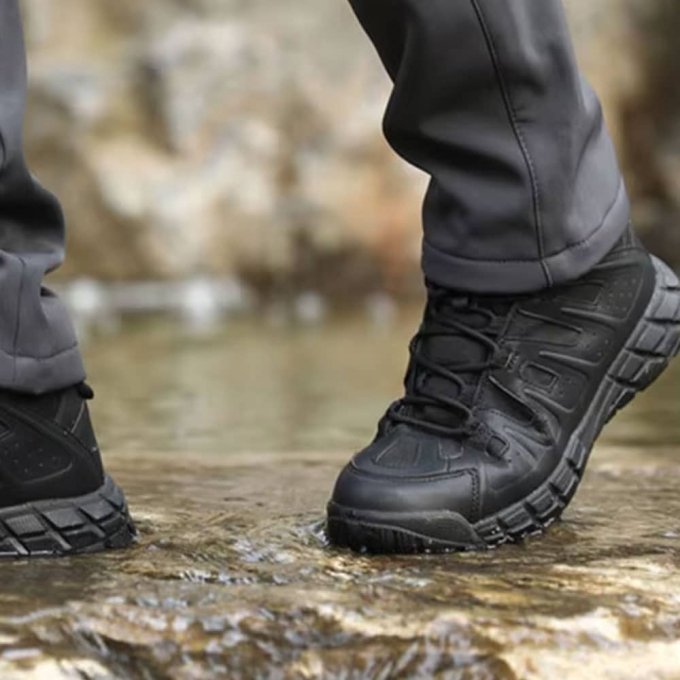 Czarne niskie buty taktyczne Kiice - obrazek 5