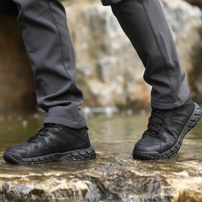 Czarne niskie buty taktyczne Kiice - obrazek 3