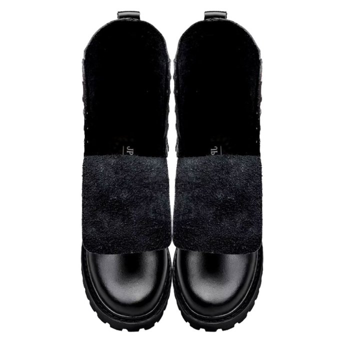 Czarne skórzane buty taktyczne - obrazek 8