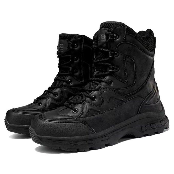 Czarne buty wojskowe Waerta - obrazek 2