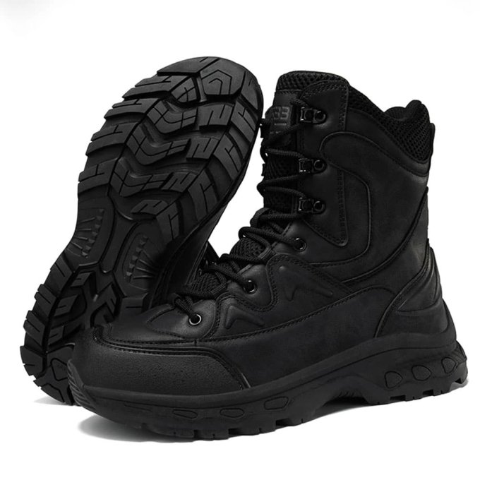 Czarne buty wojskowe Waerta - obrazek 3