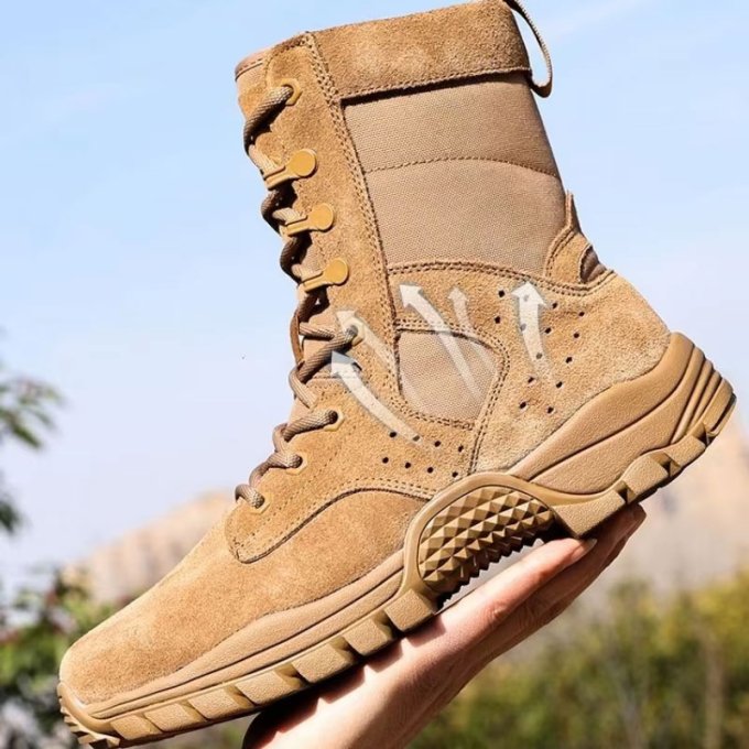 Oddychające buty taktyczne Coyote Brown - obrazek 2