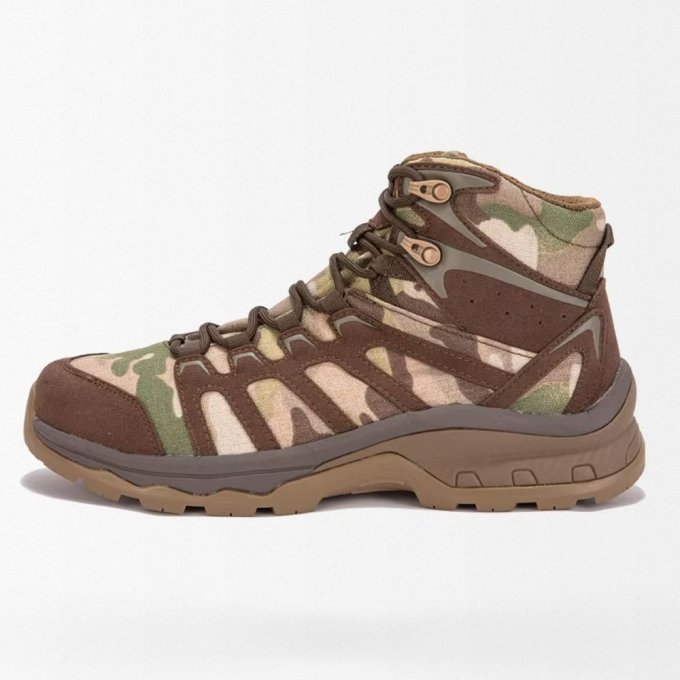 Średnie buty taktyczne w kamuflażu Multicam