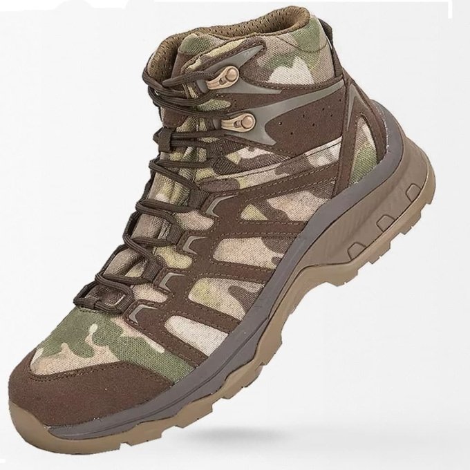 Średnie buty taktyczne w kamuflażu Multicam - obrazek 2