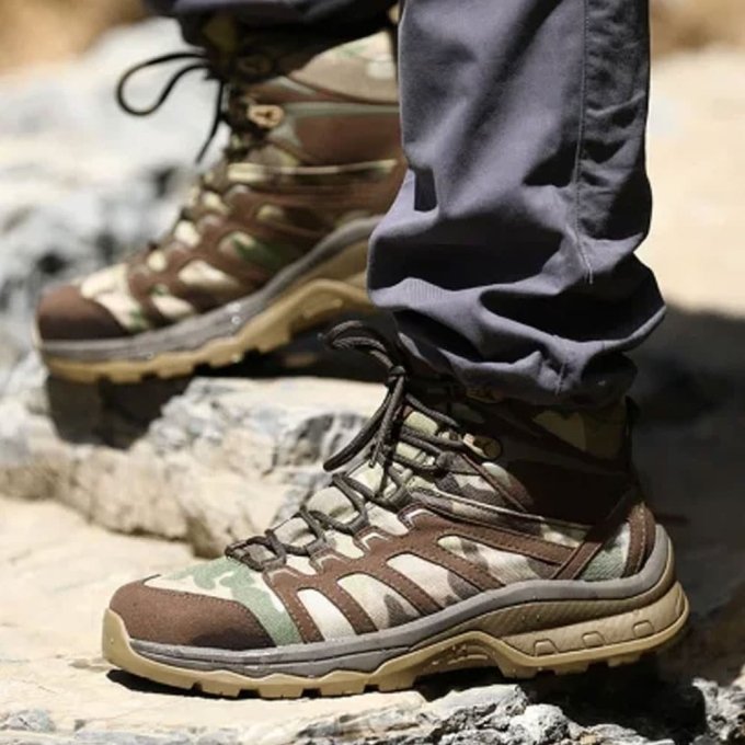 Średnie buty taktyczne w kamuflażu Multicam - obrazek 3