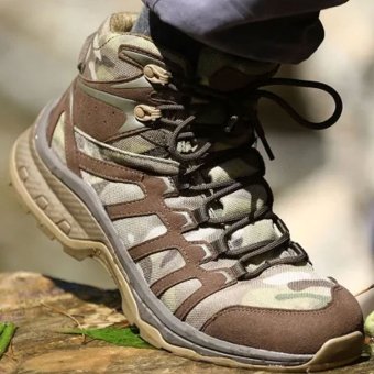 Camouflage mid tactical boots Multicam