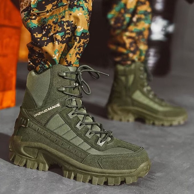 Pustynne buty taktyczne oliwkowe - obrazek 2