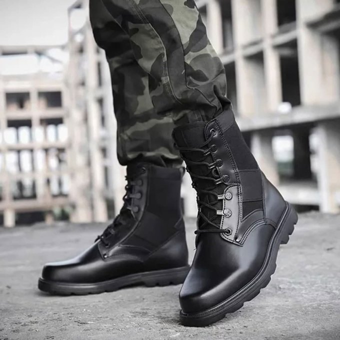 Buty taktyczne z ekoskóry - obrazek 3