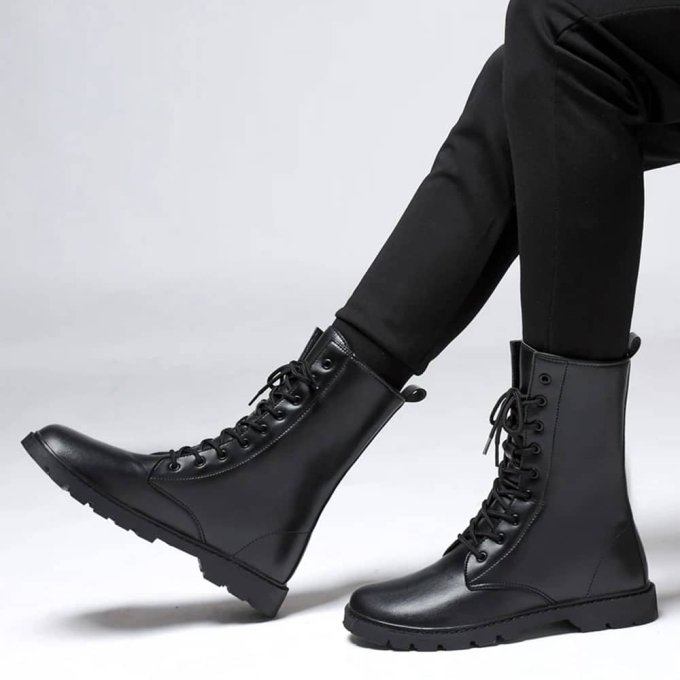 Skórzane buty wojskowe - obrazek 2