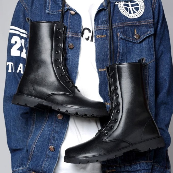 Skórzane buty wojskowe - obrazek 4