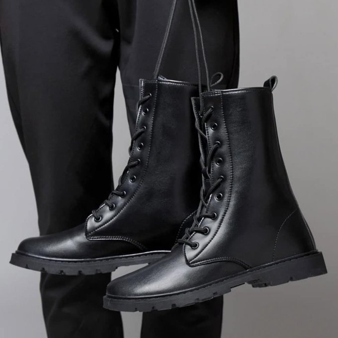 Skórzane buty wojskowe - obrazek 5