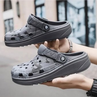 Szare taktyczne Crocsy moro