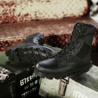 Botas de combate con cordones