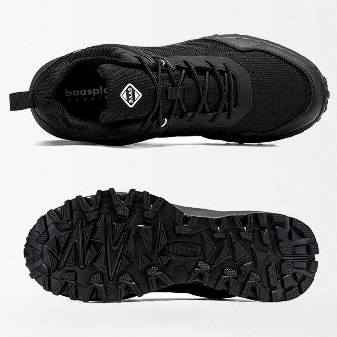 Czarne lekkie taktyczne buty do biegania - obrazek 3