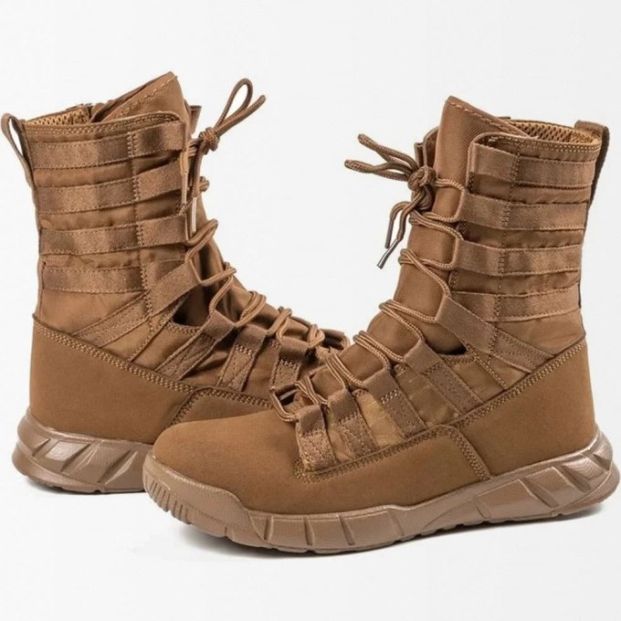 Lekkie buty taktyczne treningowe z eko-zamszu Coyote Brown - obrazek 2
