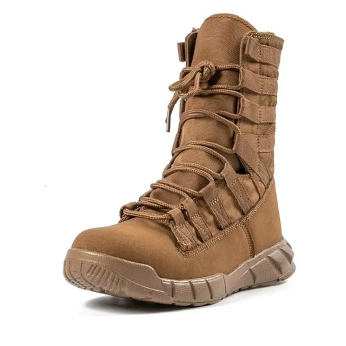 Lekkie buty taktyczne treningowe z eko-zamszu Coyote Brown - obrazek 4
