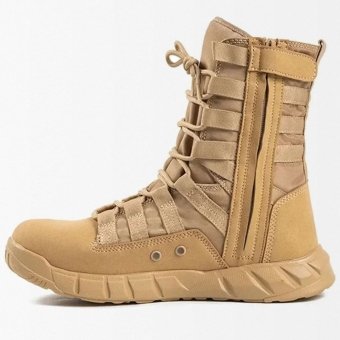 Lekkie taktyczne buty treningowe z eko-zamszu, piaskowe