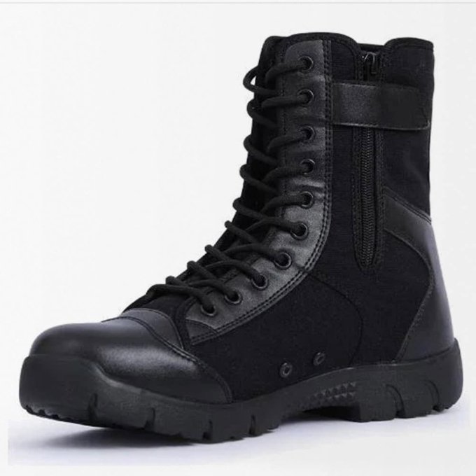 Czarne lekkie taktyczne buty biegowe