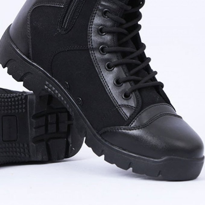 Czarne lekkie taktyczne buty biegowe - obrazek 2
