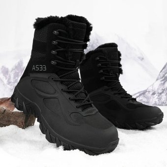 Lekkie zimowe buty taktyczne czarne